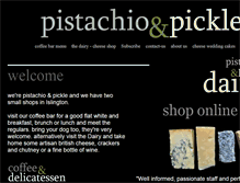 Tablet Screenshot of pistachioandpickle.com